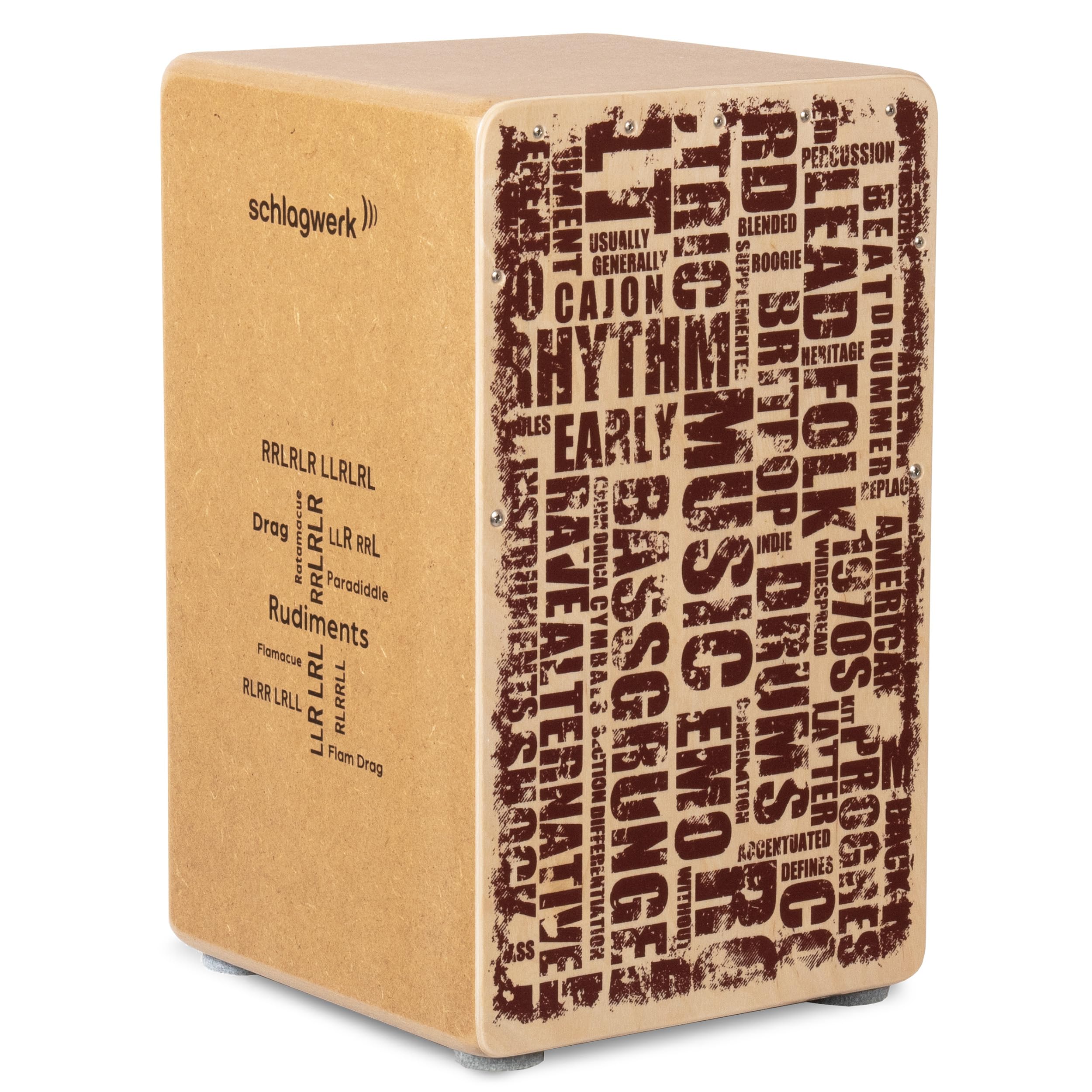 Schlagwerk CP85 Cajon Rudiments Styles Large - Cajon Instrument